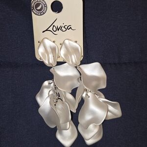 Lovisa Silver Petal Drop Earrings